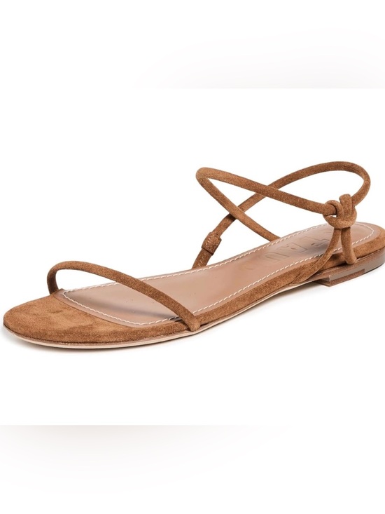 STAUD Shoes - STAUD Laurel Sandal - Tan Suede